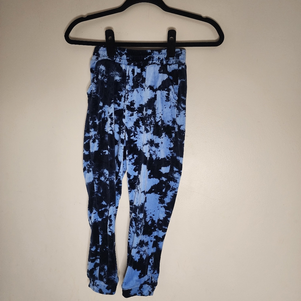 Art Class Girls Velour Blue Tie Dye Sweats size 7/8